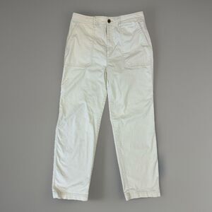 GAP GIRLFRIEND KHAKI Chino Pants 10 Tall Straight Leg Big Pockets